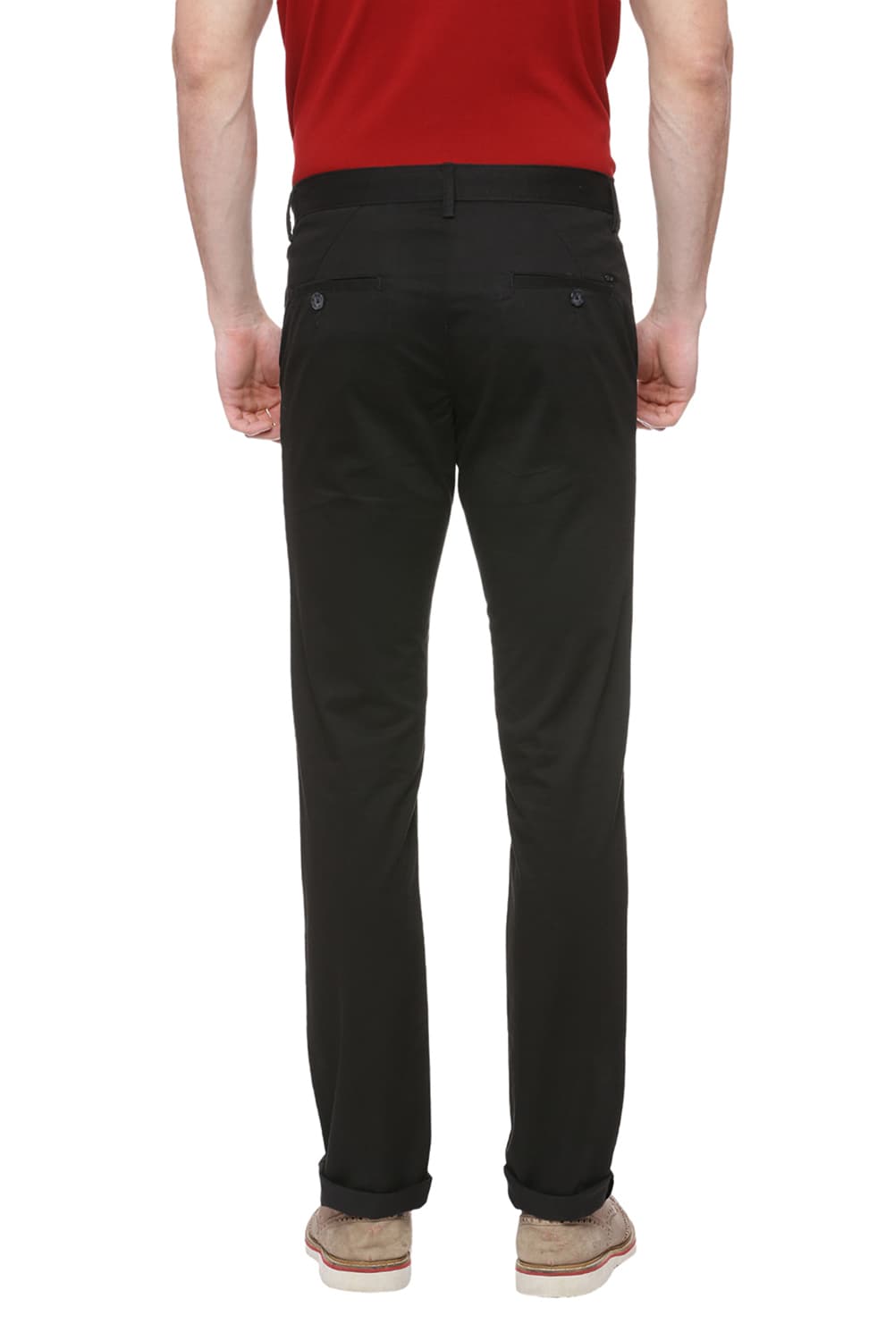 BASICS TAPERED FIT STRETCH TROUSER