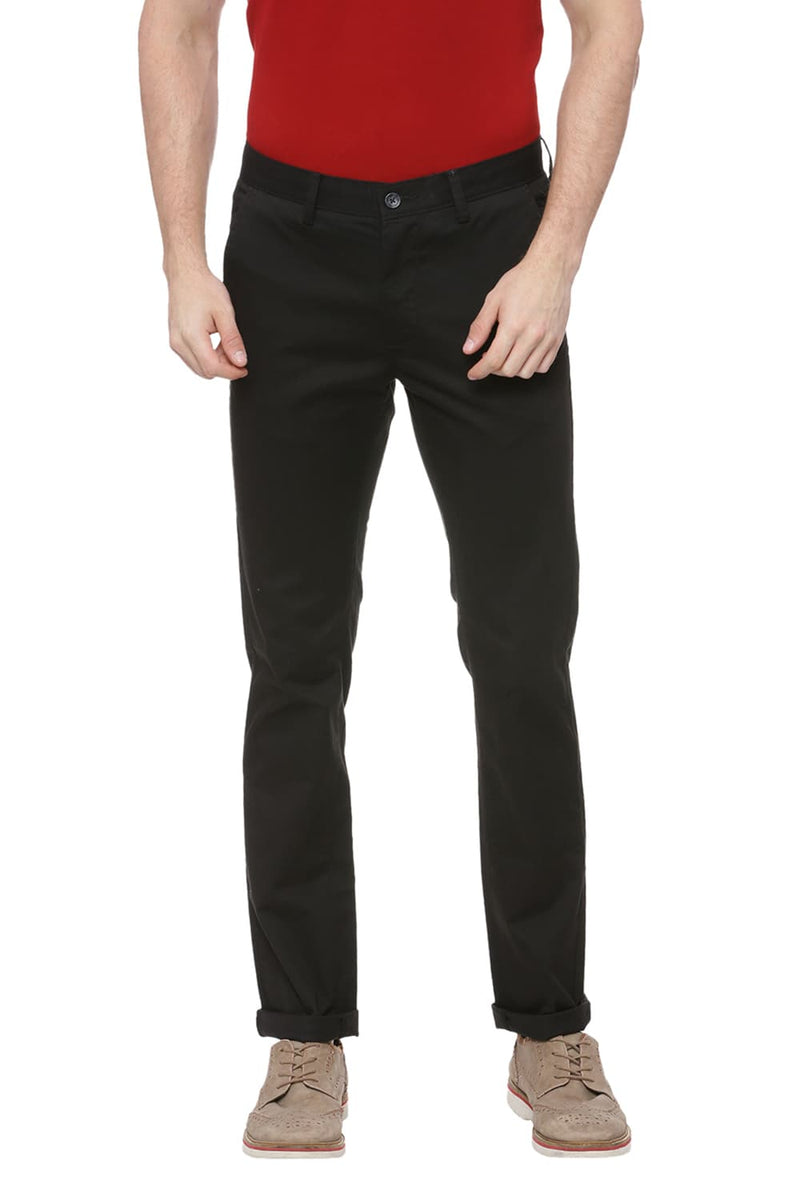 BASICS TAPERED FIT STRETCH TROUSER