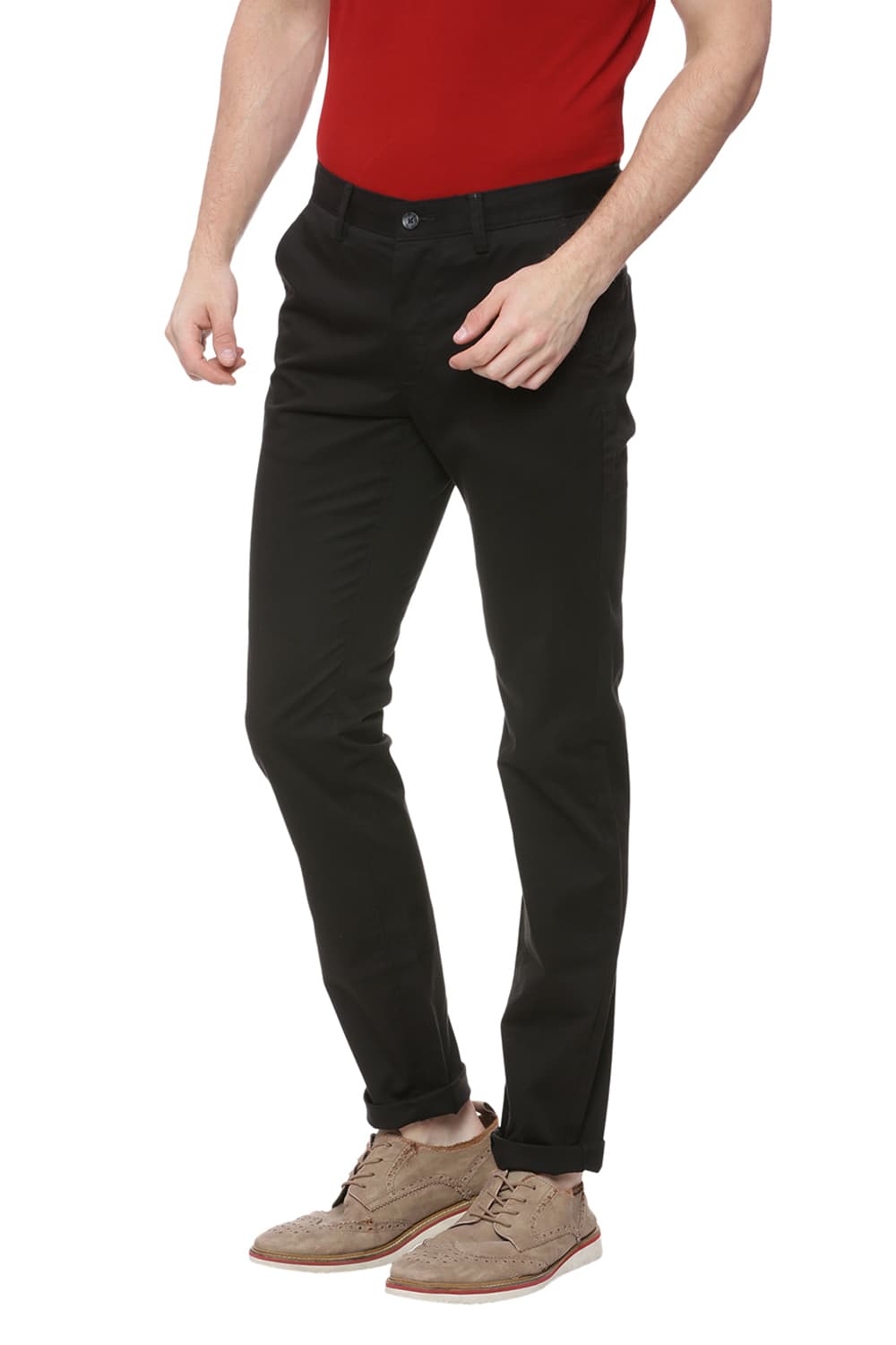 BASICS TAPERED FIT STRETCH TROUSER