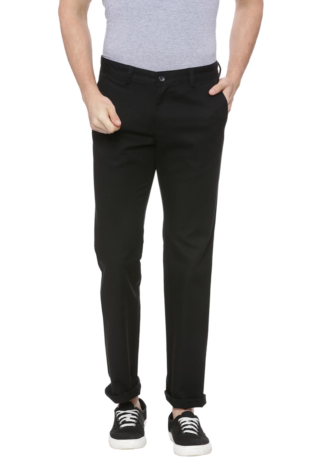 BASICS SLIM FIT STRETCH TROUSER