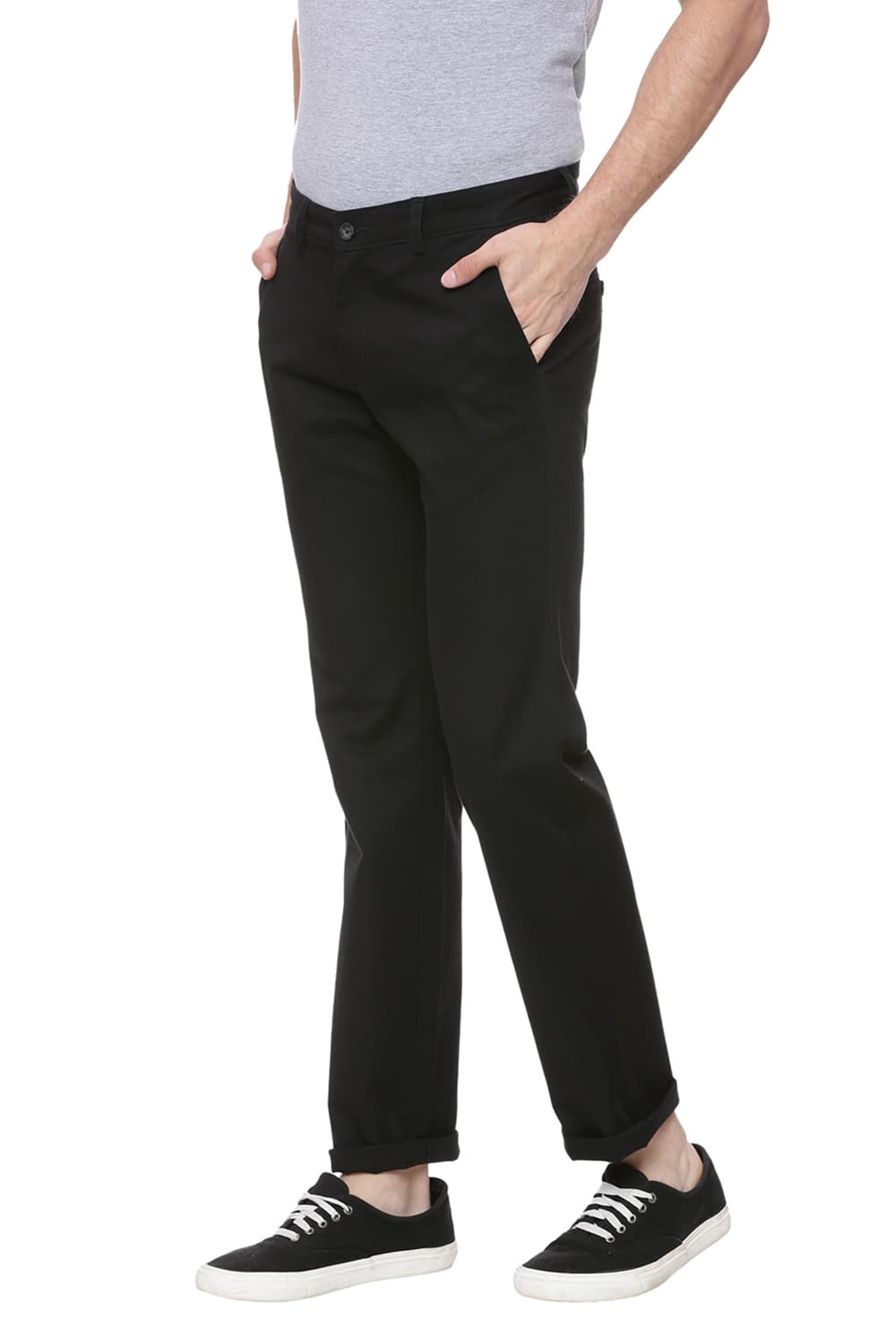 BASICS SLIM FIT STRETCH TROUSER