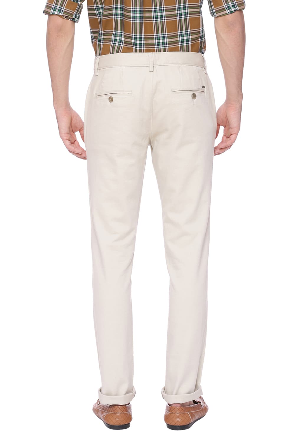 BASICS TAPERED FIT STRETCH TROUSER