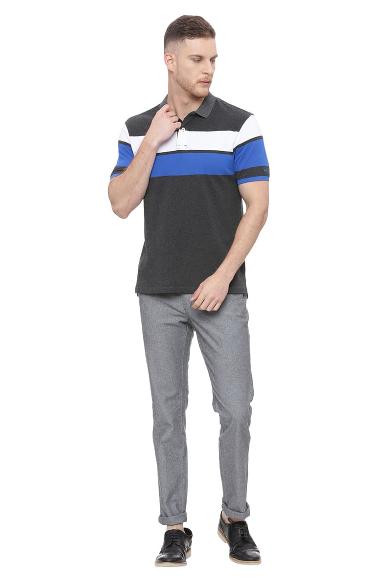 BASICS TAPERED FIT STRETCH TROUSER