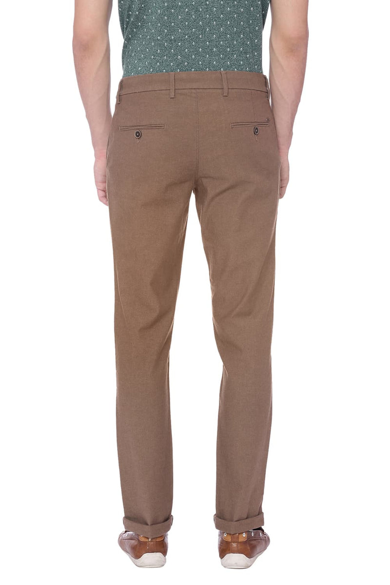 BASICS TAPERED FIT STRETCH TROUSER