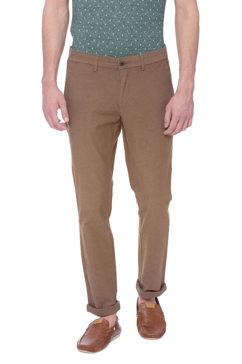 BASICS TAPERED FIT STRETCH TROUSER