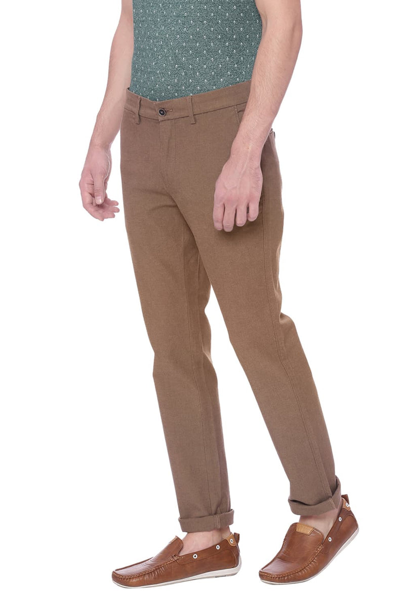 BASICS TAPERED FIT STRETCH TROUSER