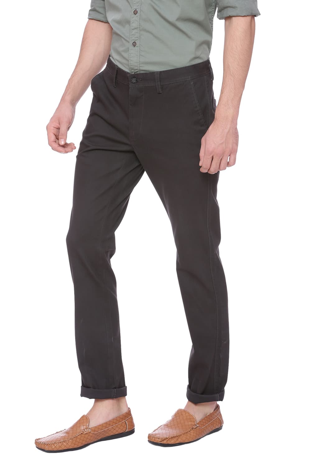 BASICS TAPERED FIT STRETCH TROUSER