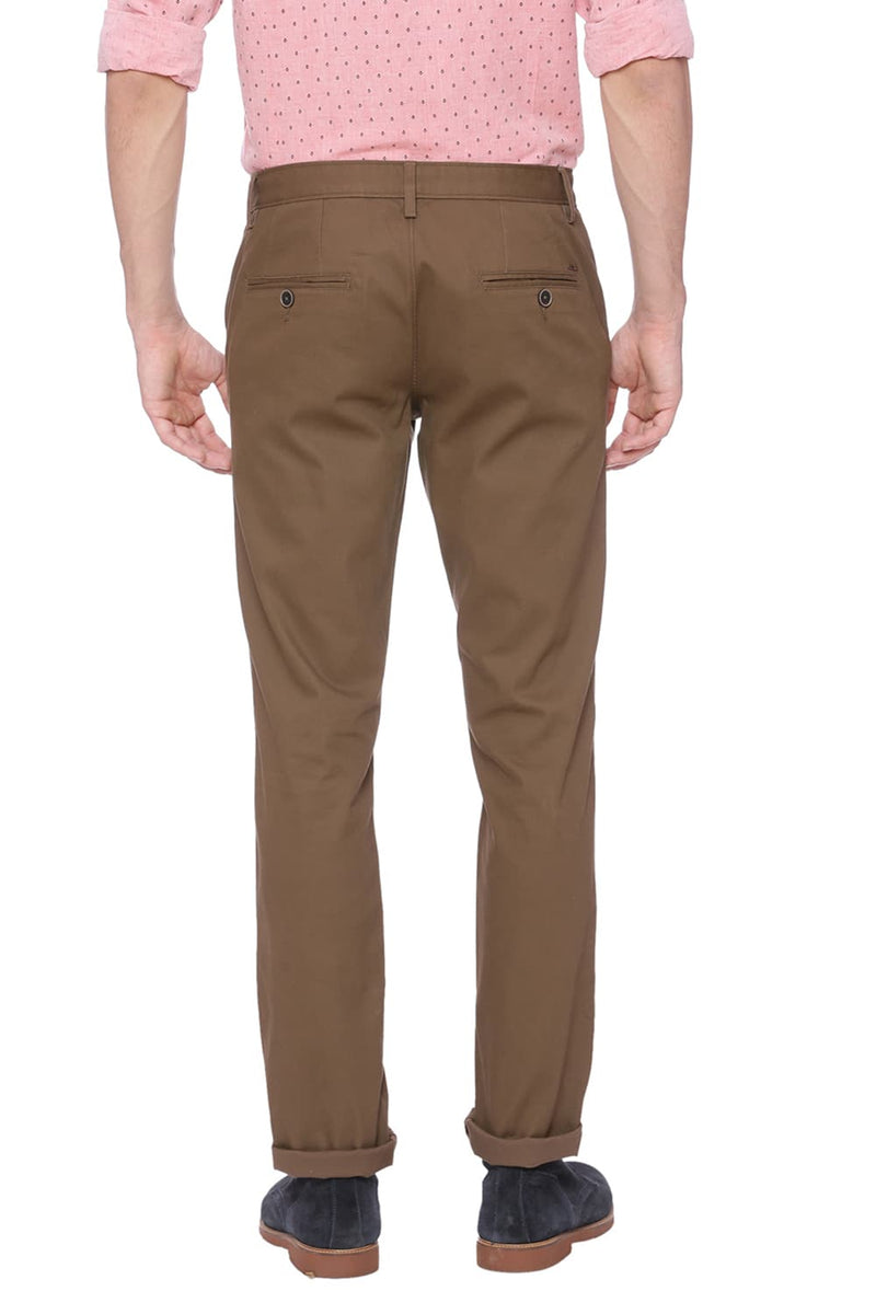 BASICS TAPERED FIT STRETCH TROUSER