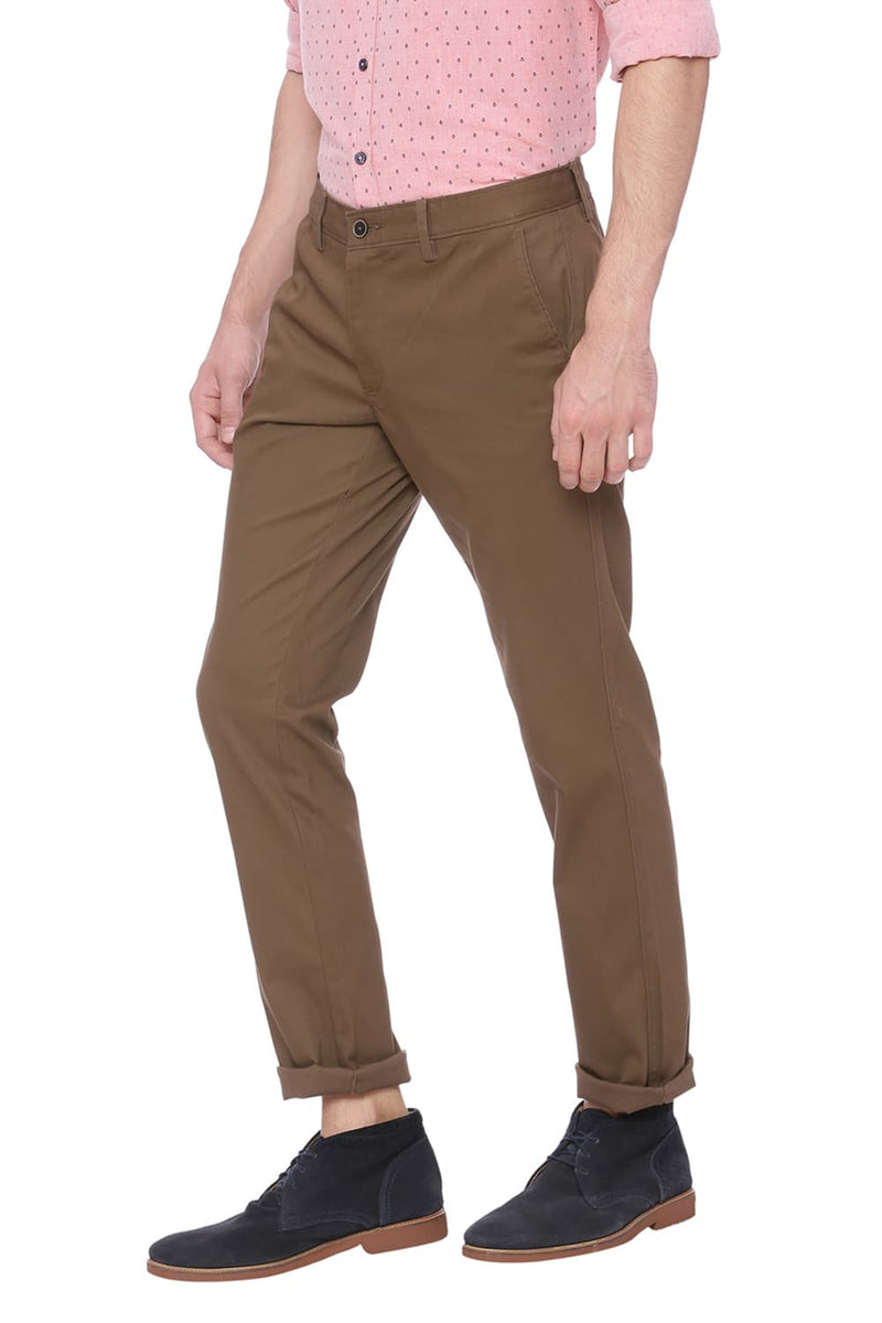 BASICS TAPERED FIT STRETCH TROUSER