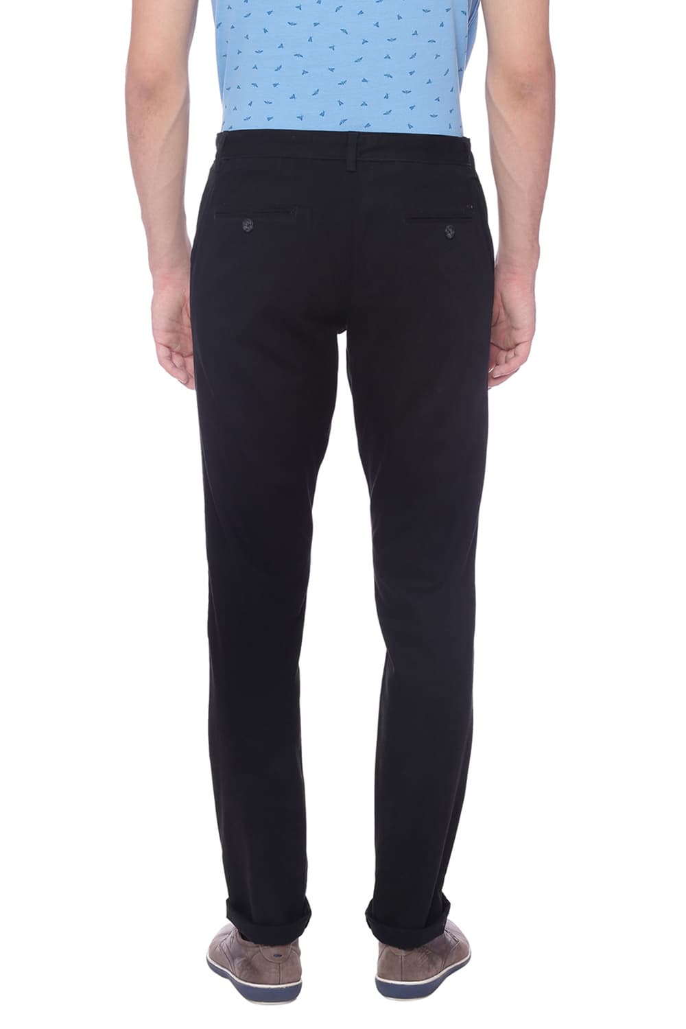 BASICS TAPERED FIT STRETCH TROUSER