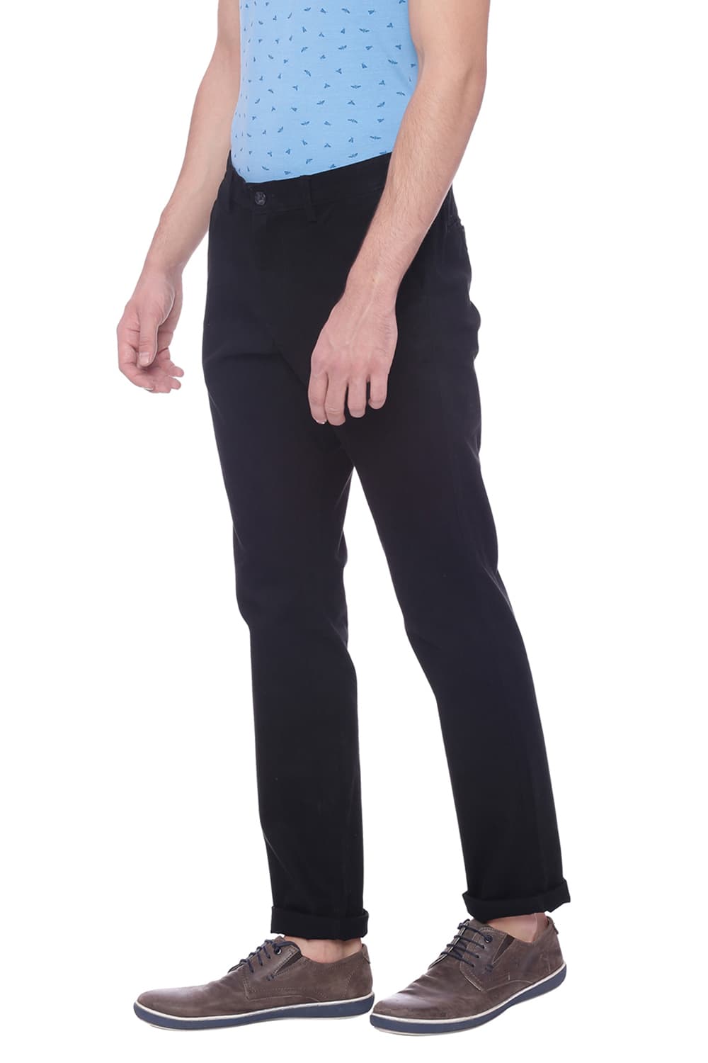 BASICS TAPERED FIT STRETCH TROUSER