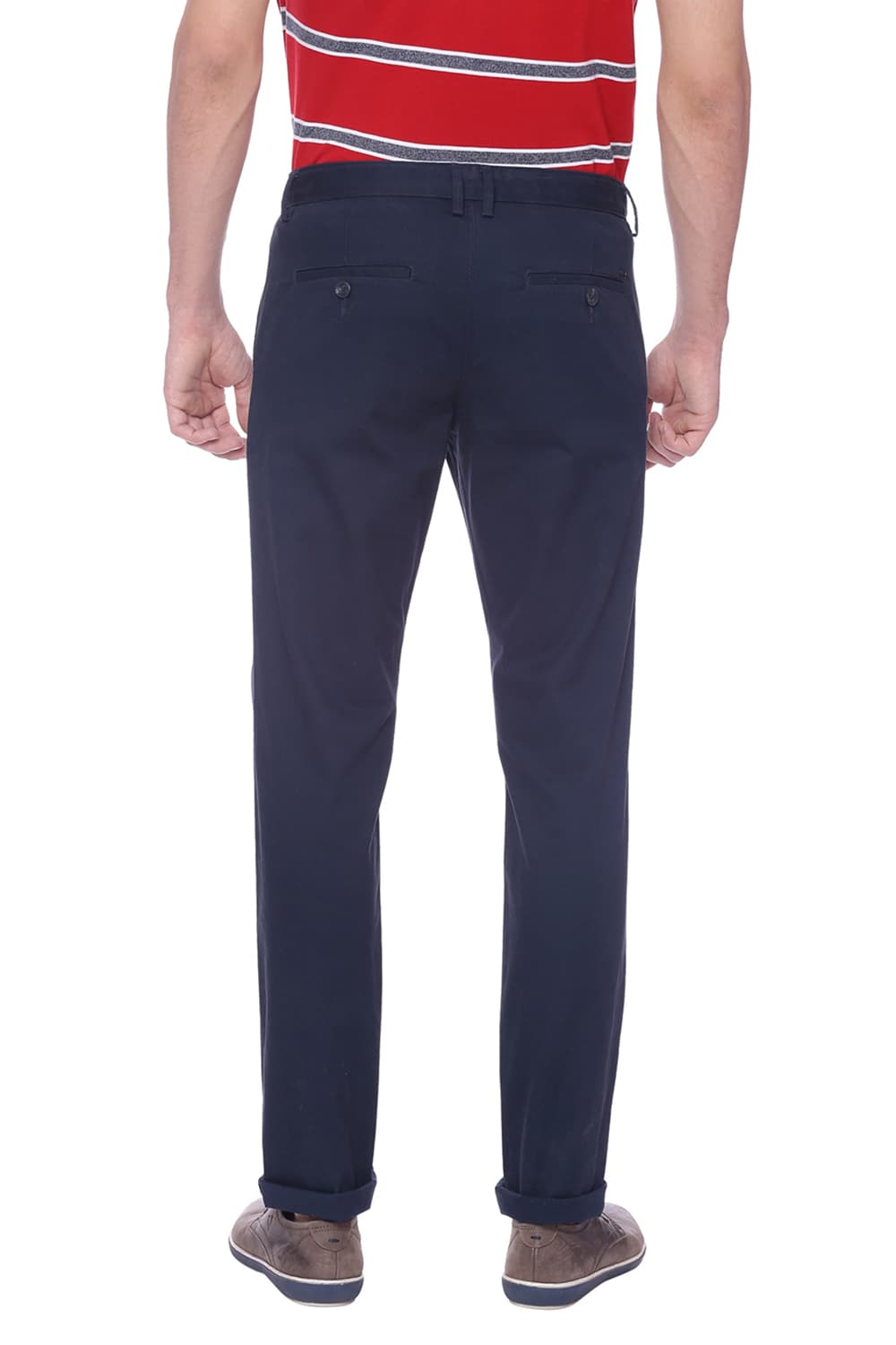 BASICS SLIM FIT STRETCH TROUSER