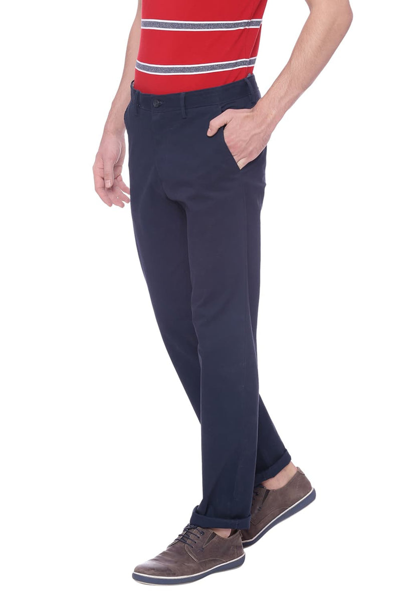 BASICS SLIM FIT STRETCH TROUSER