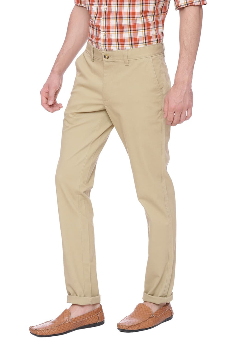 BASICS TAPERED FIT STRETCH TROUSER