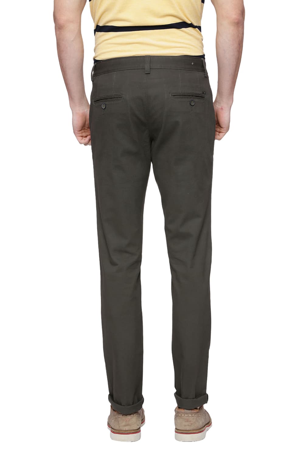 BASICS TAPERED FIT STRETCH TROUSER