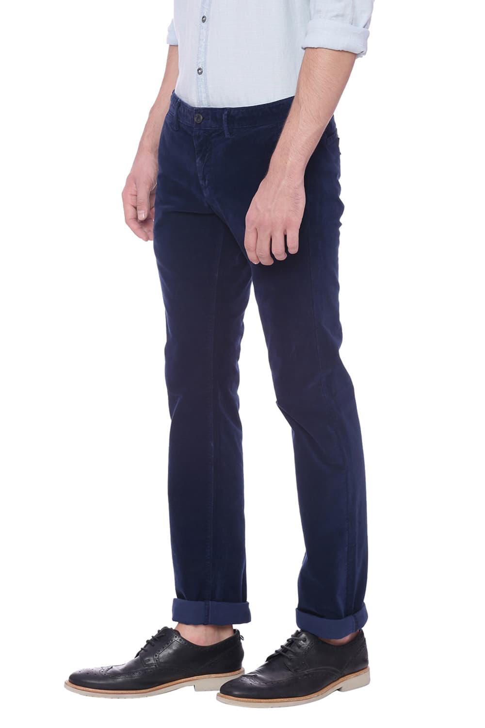 BASICS SKINNY FIT CORDUROY STRETCH TROUSER