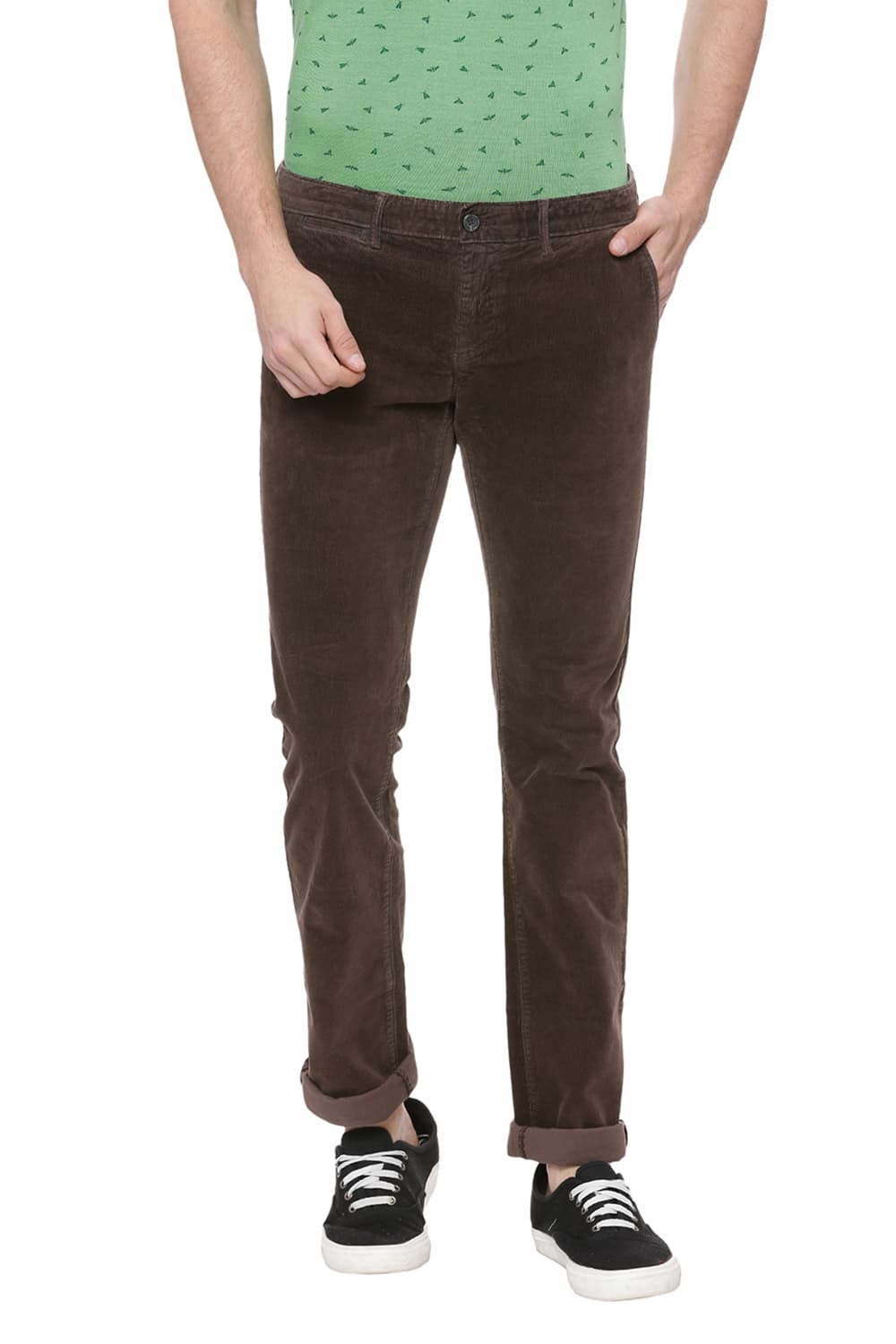 BASICS SKINNY FIT CORDUROY STRETCH TROUSER