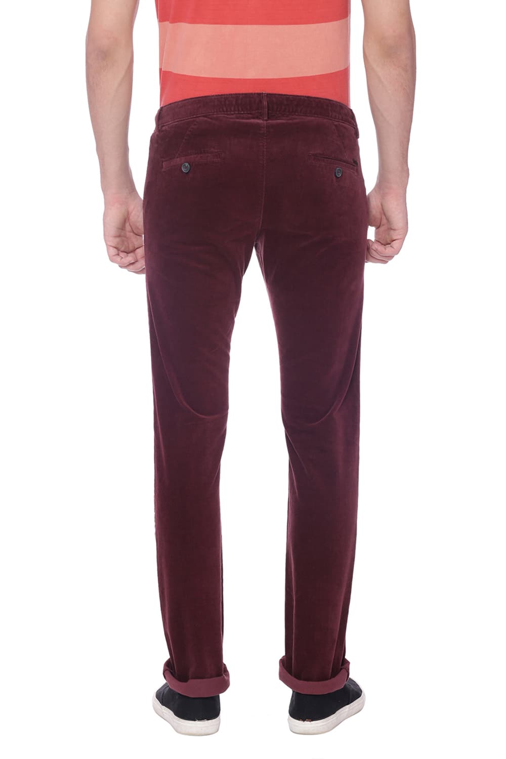 BASICS SKINNY FIT CORDUROY STRETCH TROUSER