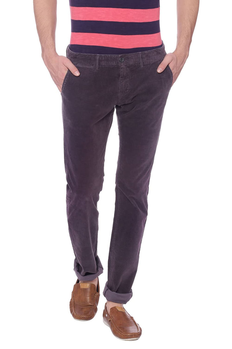 BASICS SKINNY FIT CORDUROY STRETCH TROUSER