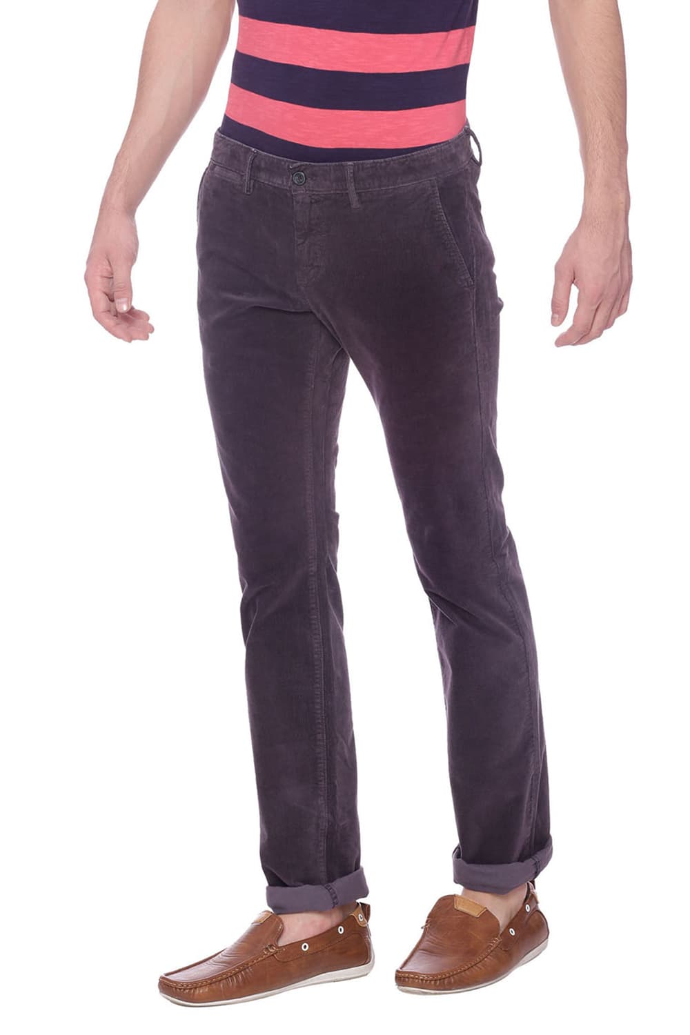 BASICS SKINNY FIT CORDUROY STRETCH TROUSER