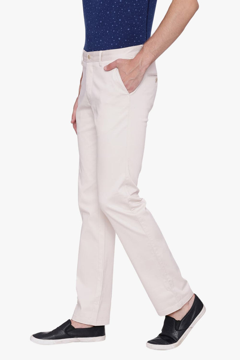 BASICS TAPERED FIT STRETCH TROUSER