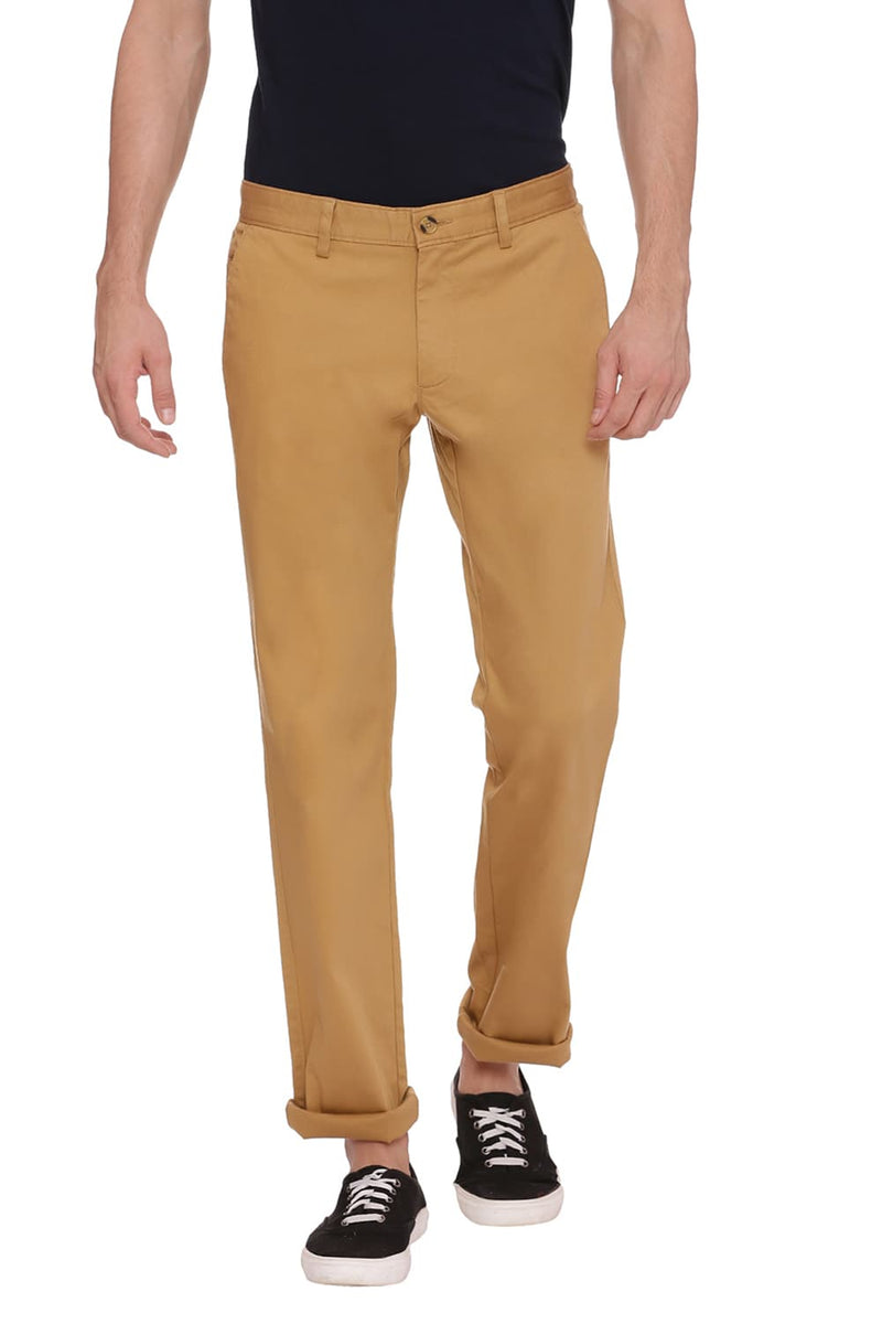 BASICS TAPERED FIT STRETCH TROUSER