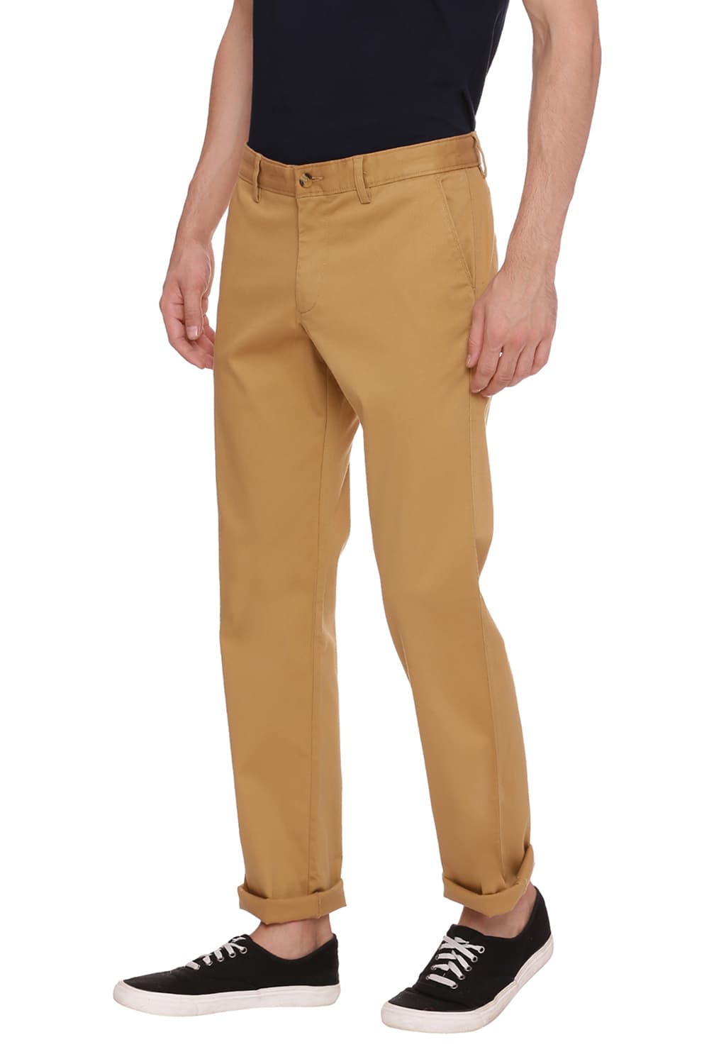 BASICS TAPERED FIT STRETCH TROUSER