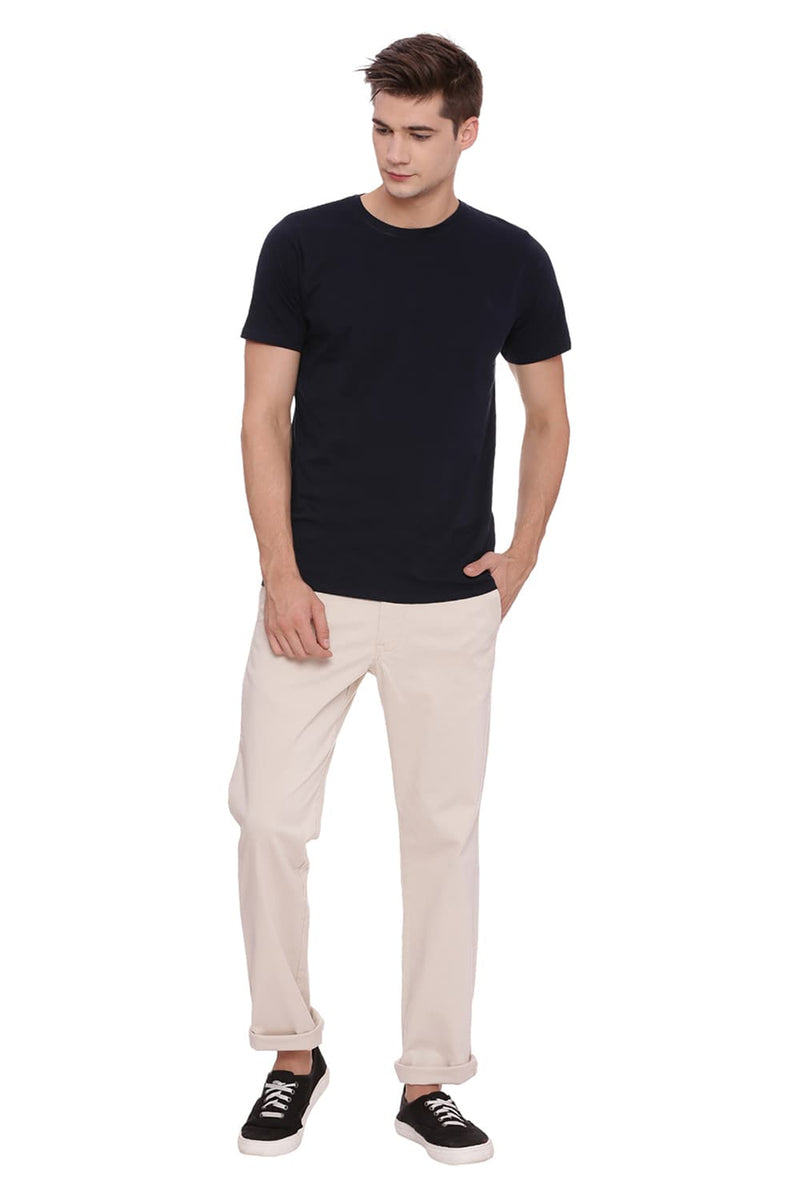 BASICS TAPERED FIT STRETCH TROUSER