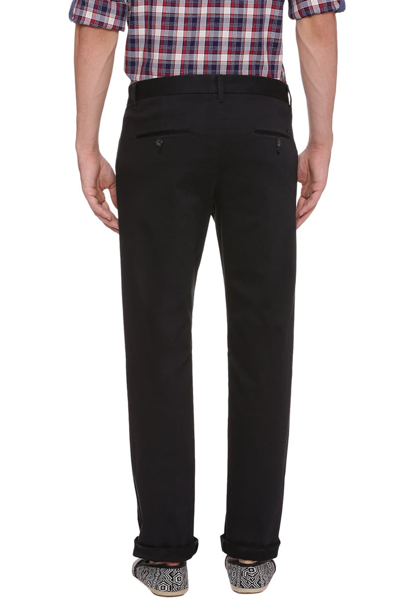 BASICS TAPERED FIT STRETCH TROUSER