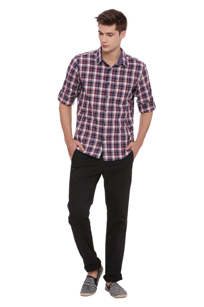 BASICS TAPERED FIT STRETCH TROUSER