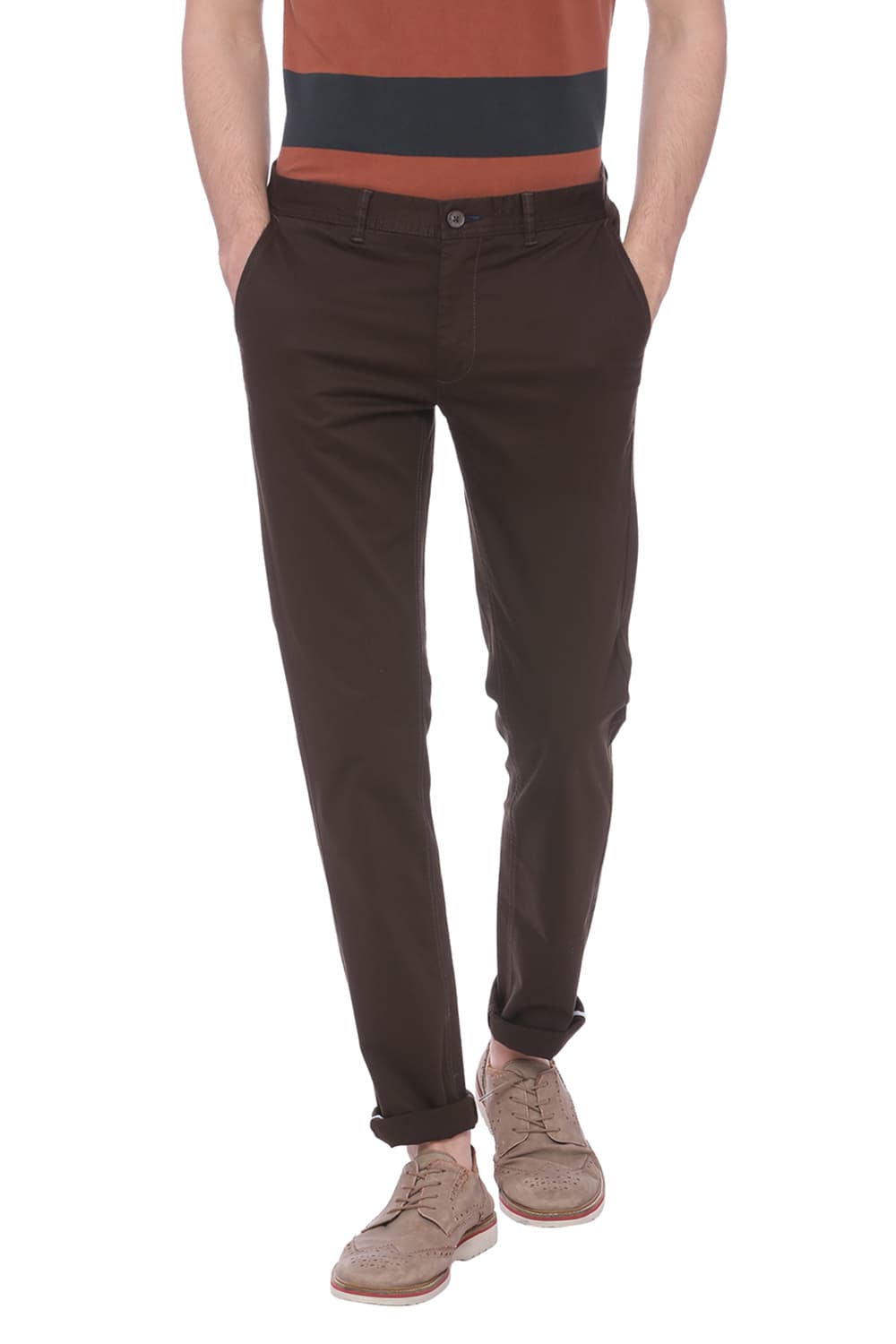 BASICS SLIM FIT STRETCH TROUSER