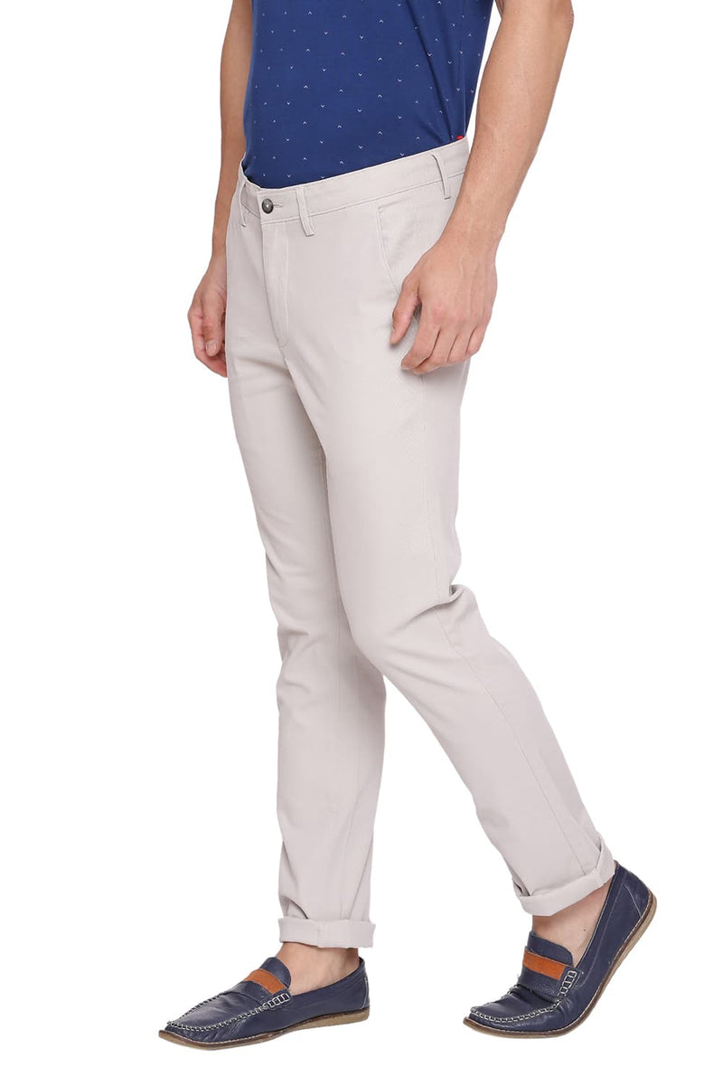 BASICS TAPERED FIT STRETCH TROUSER