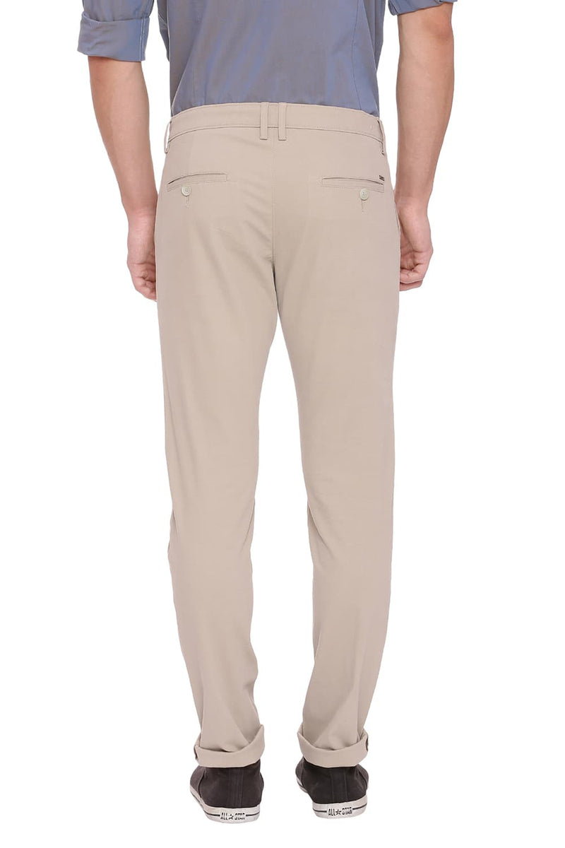 BASICS TAPERED FIT STRETCH TROUSER