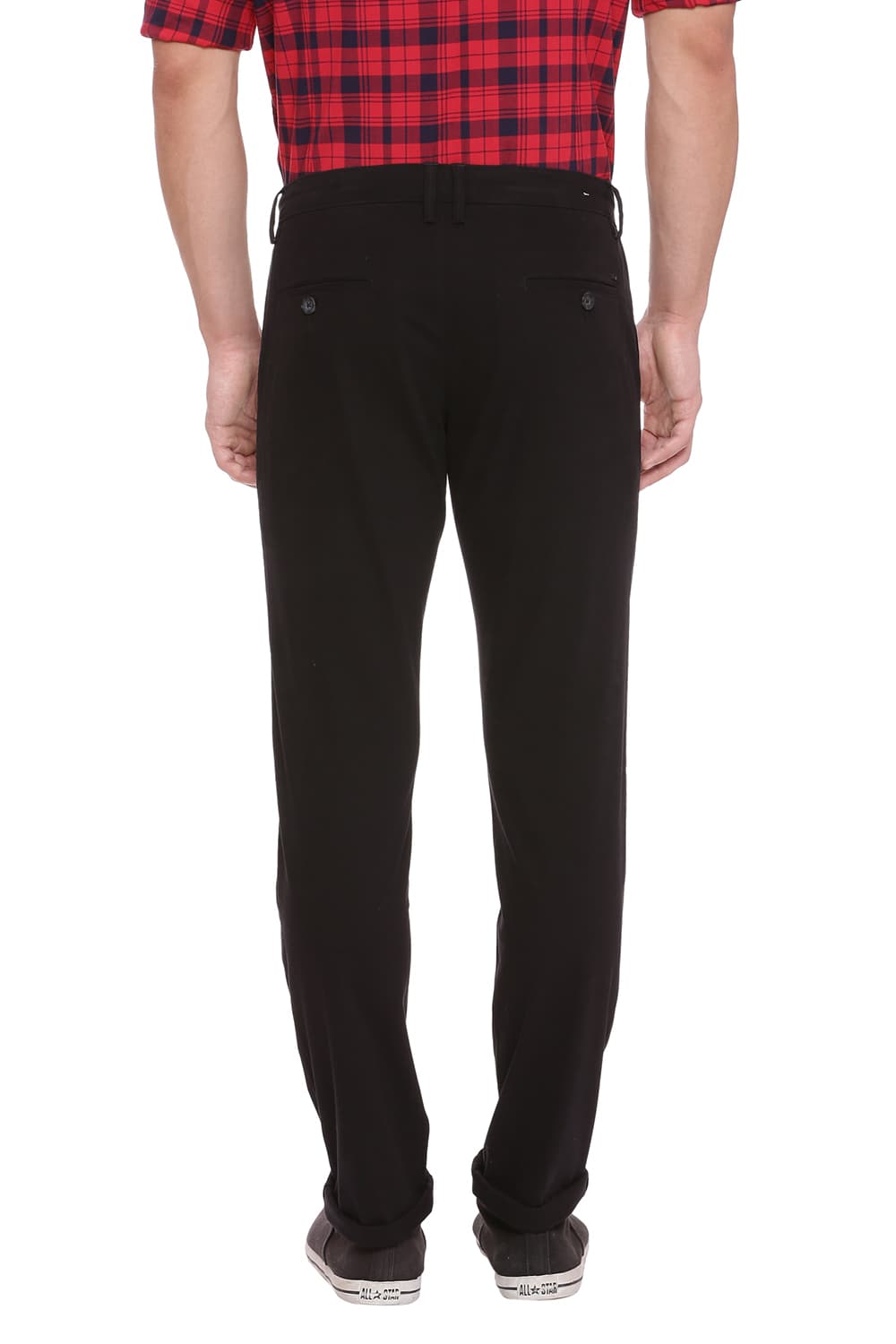 BASICS TAPERED FIT STRETCH TROUSER