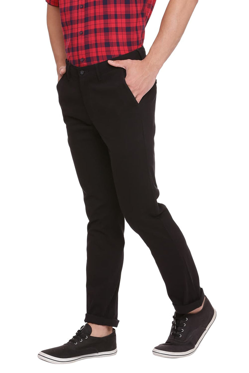 BASICS TAPERED FIT STRETCH TROUSER