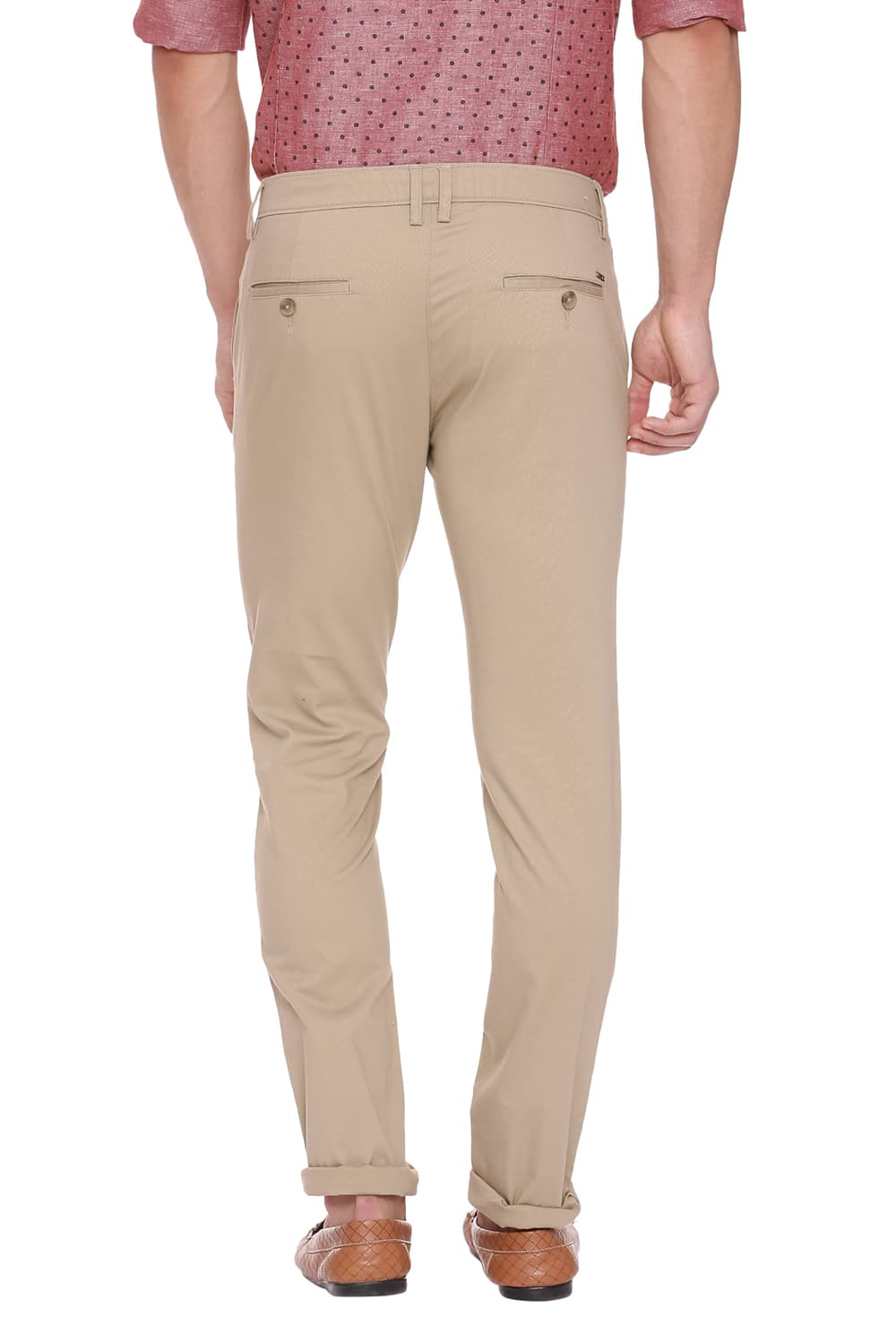 BASICS TAPERED FIT STRETCH TROUSER