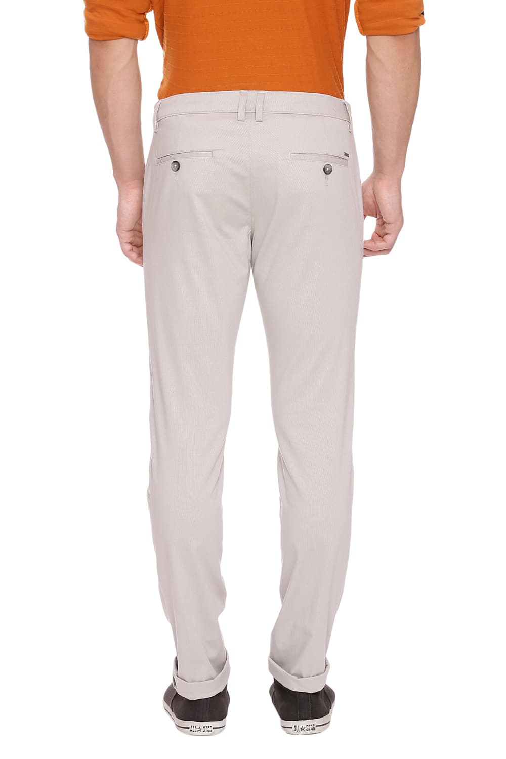 BASICS TAPERED FIT STRETCH TROUSER