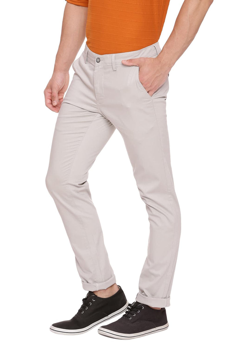 BASICS TAPERED FIT STRETCH TROUSER