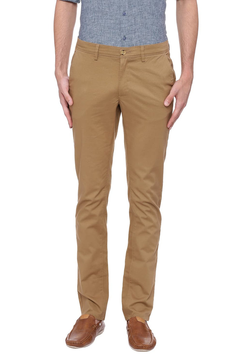 BASICS TAPERED FIT STRETCH TROUSER