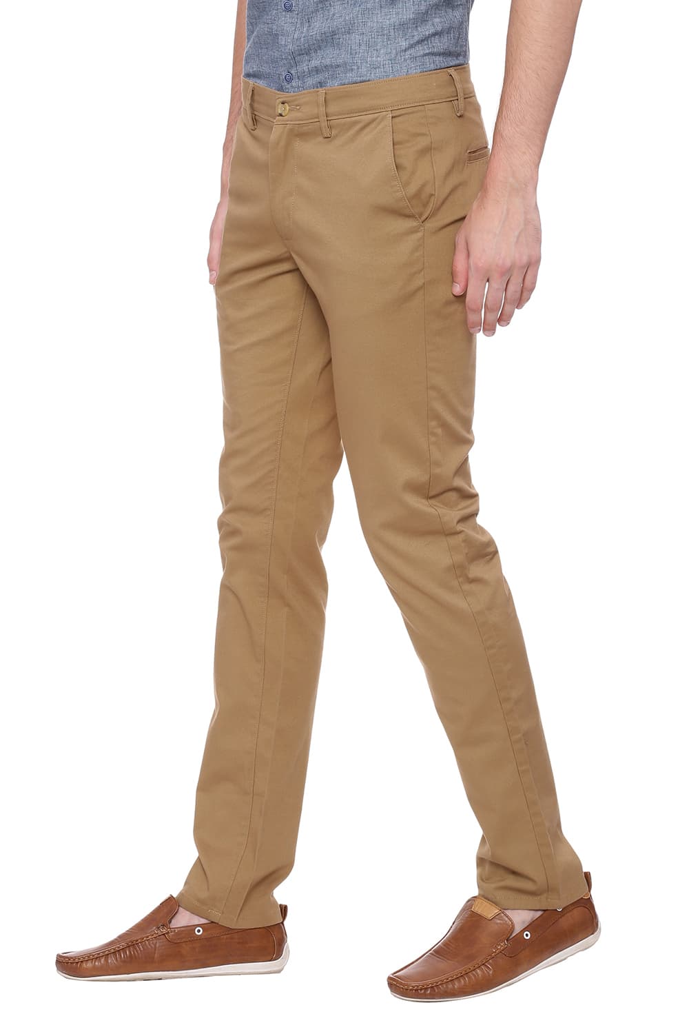 BASICS TAPERED FIT STRETCH TROUSER