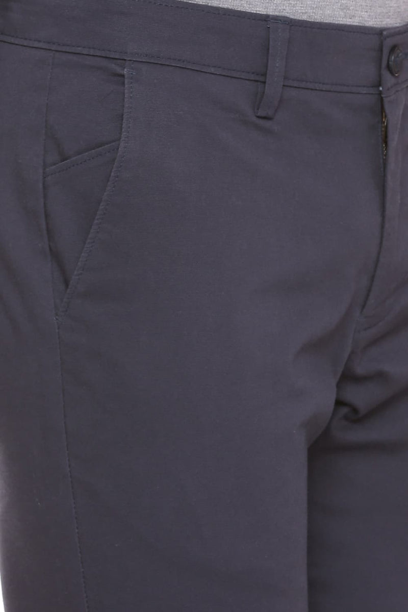 BASICS TAPERED FIT STRETCH TROUSER