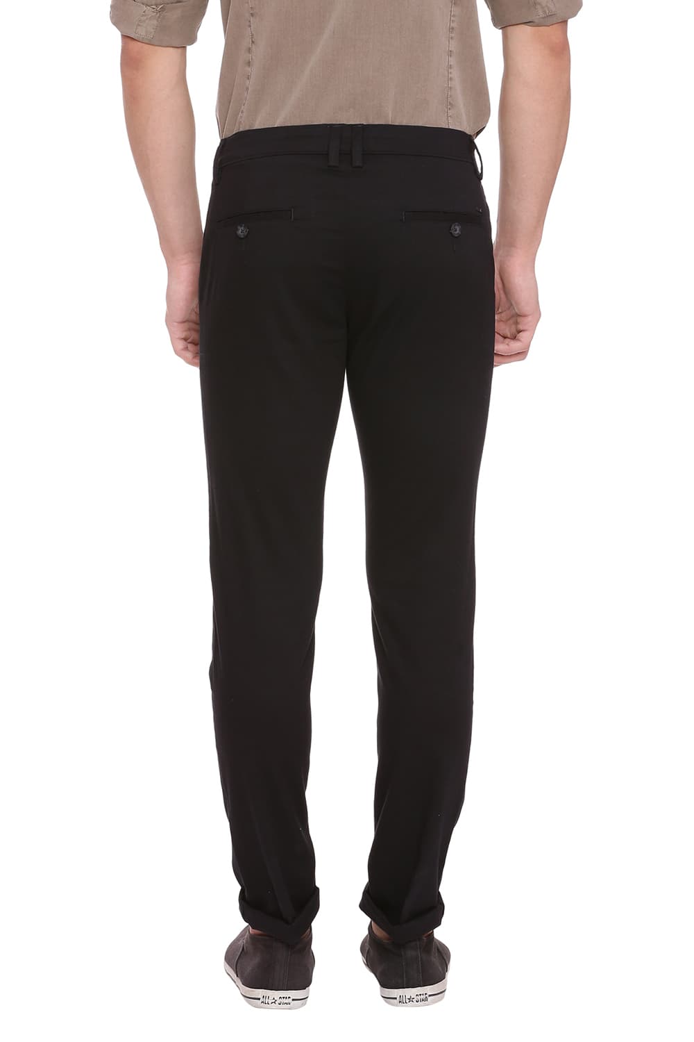 BASICS TAPERED FIT STRETCH TROUSER