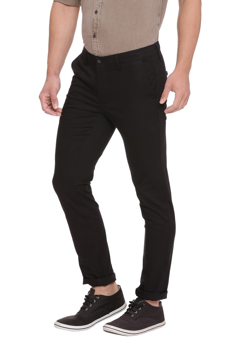 BASICS TAPERED FIT STRETCH TROUSER