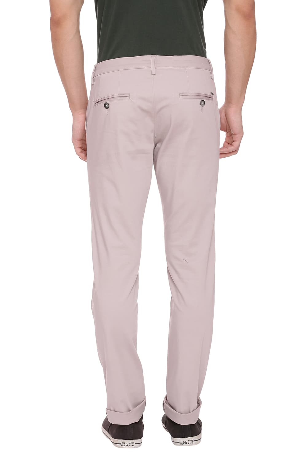 BASICS TAPERED FIT STRETCH TROUSER