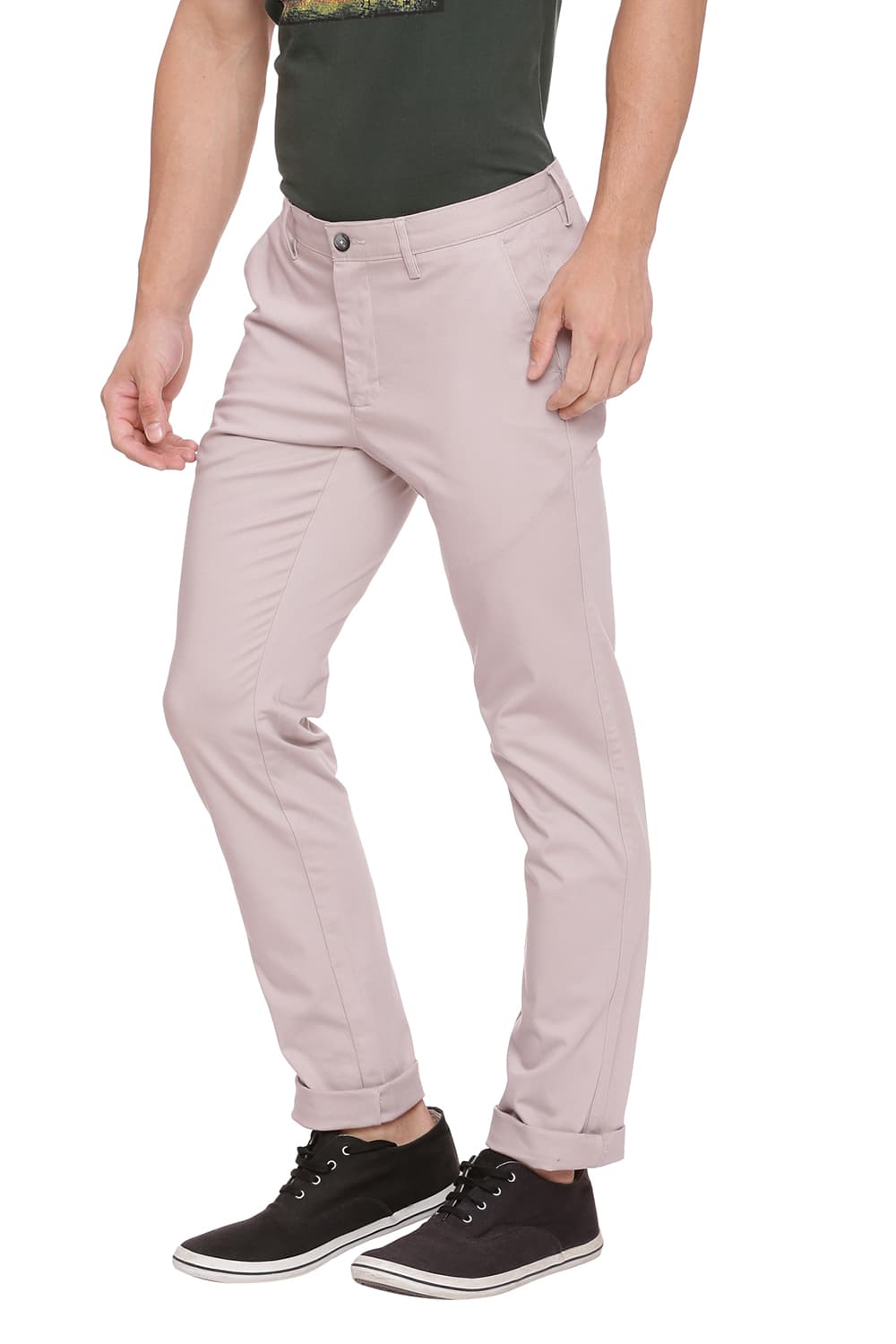 BASICS TAPERED FIT STRETCH TROUSER