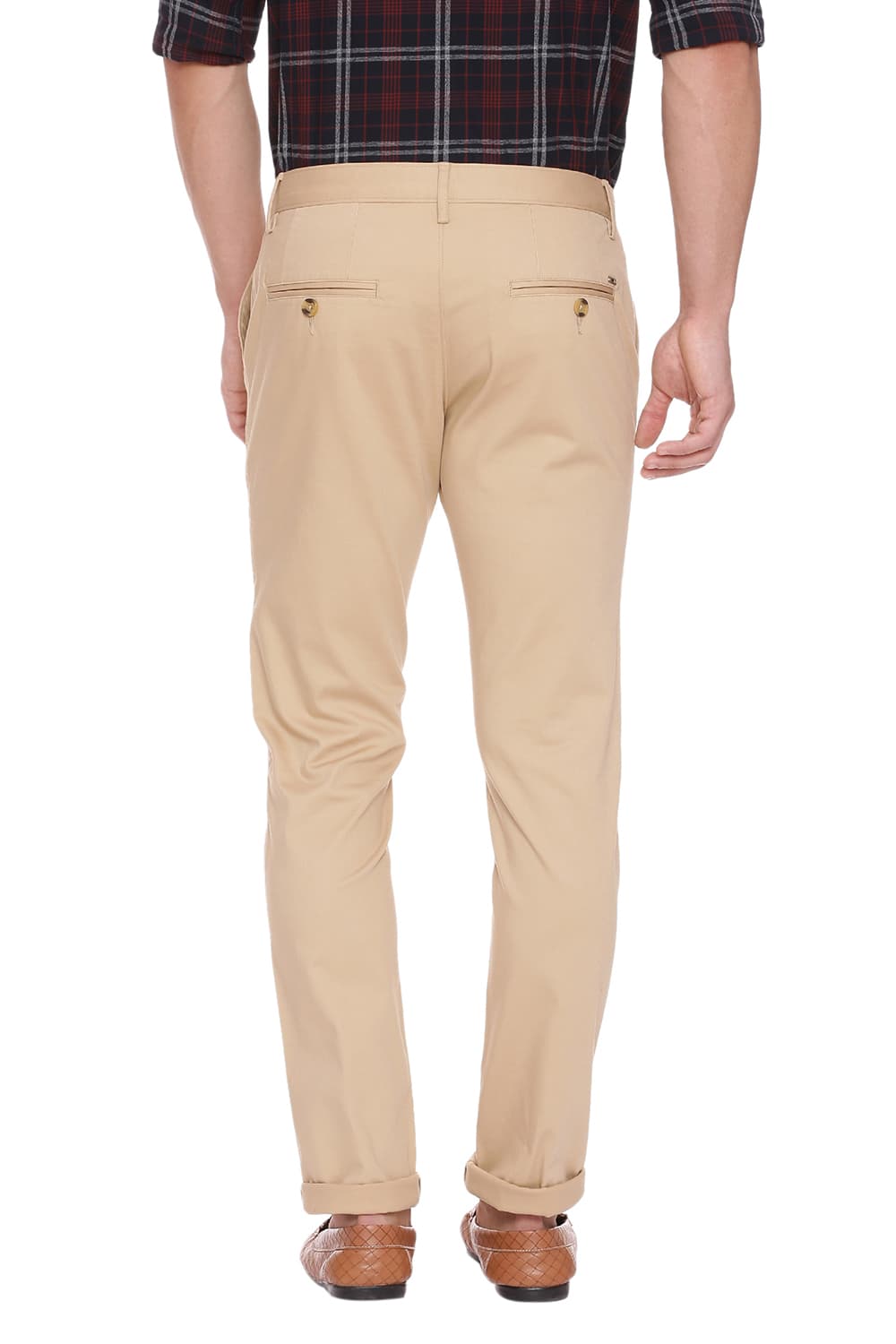 BASICS TAPERED FIT STRETCH TROUSER