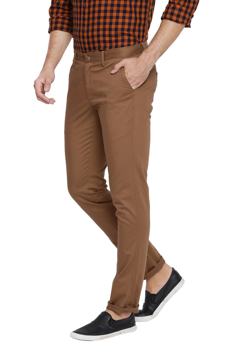 BASICS TAPERED FIT STRETCH TROUSER