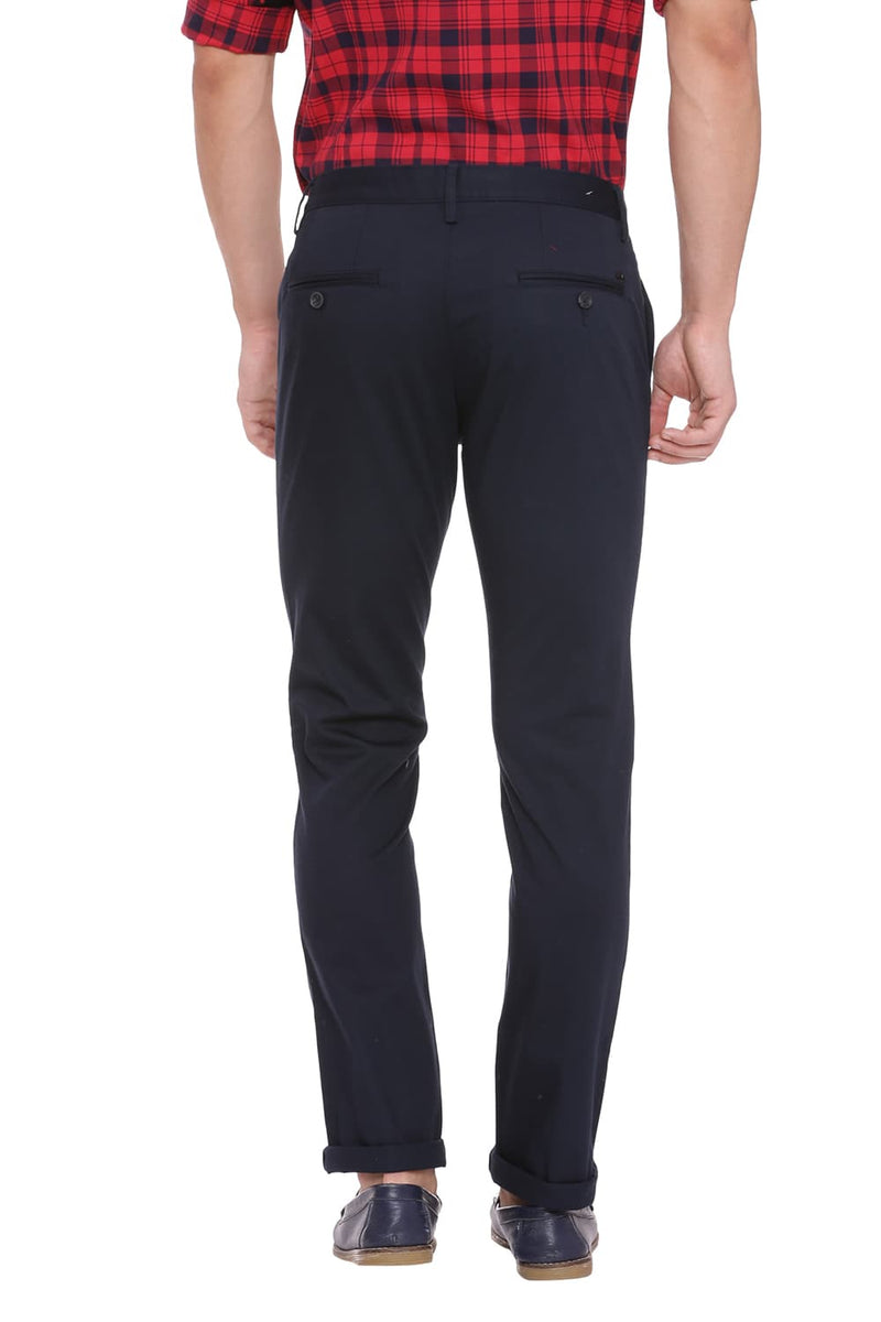 BASICS TAPERED FIT STRETCH TROUSER