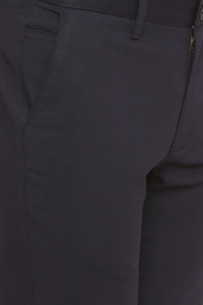 BASICS TAPERED FIT STRETCH TROUSER