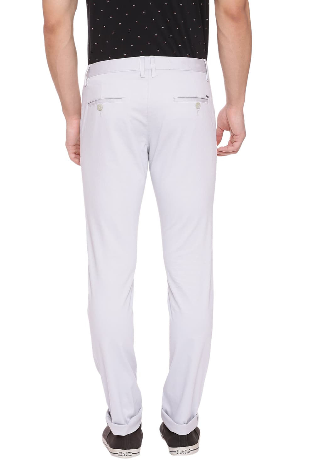 BASICS TAPERED FIT STRETCH TROUSER